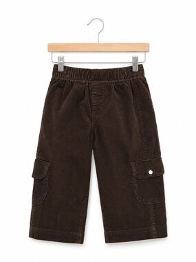 NaNo Boys Pants Size 3-6 Mo Chocolate Brown Elastic Waist Corduroy USA Made NEW